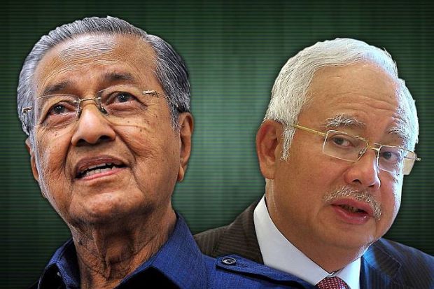 Image result for Gambar mahathir dan najib