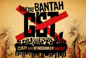 Image result for Gambar Bantah GST