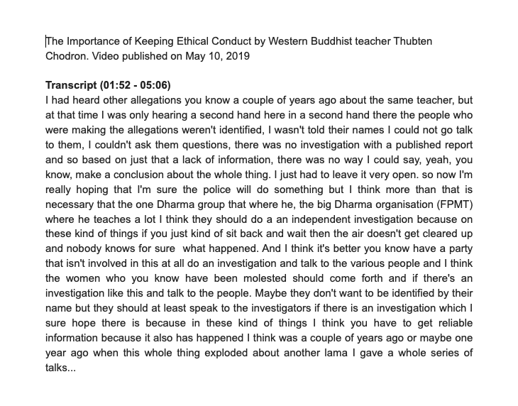 Thubten Chodron speaks against Dagri Rinpoche.png