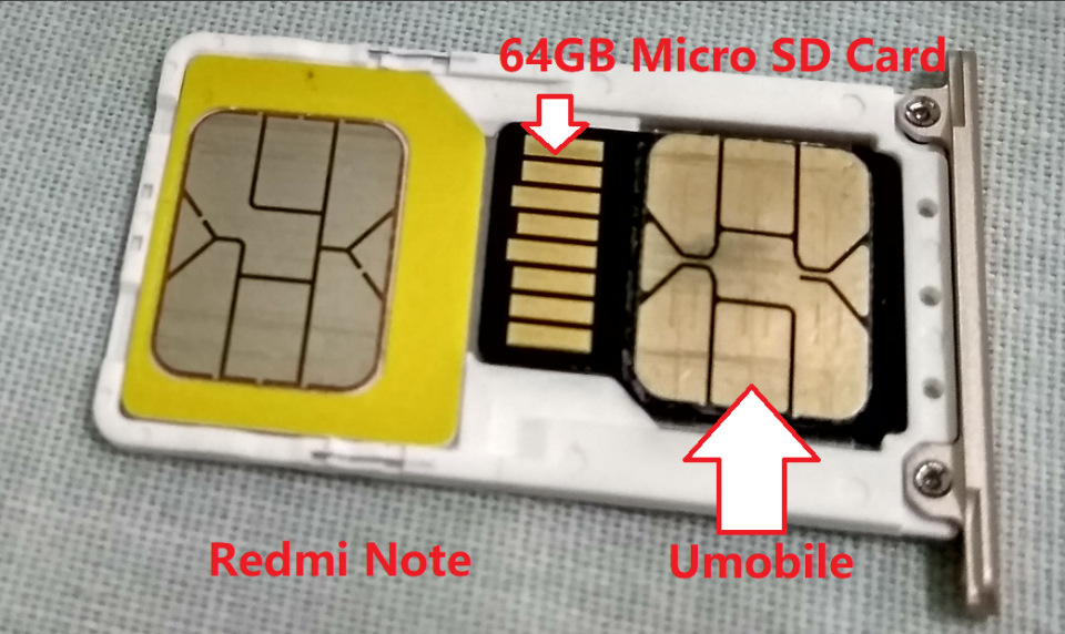 redmi Note sim1