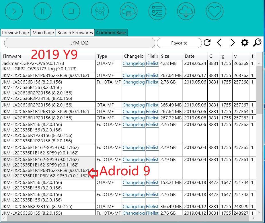 Y9 2019 Android 9