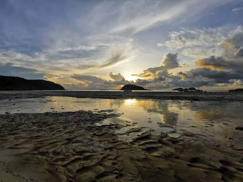 Pelangi front beach