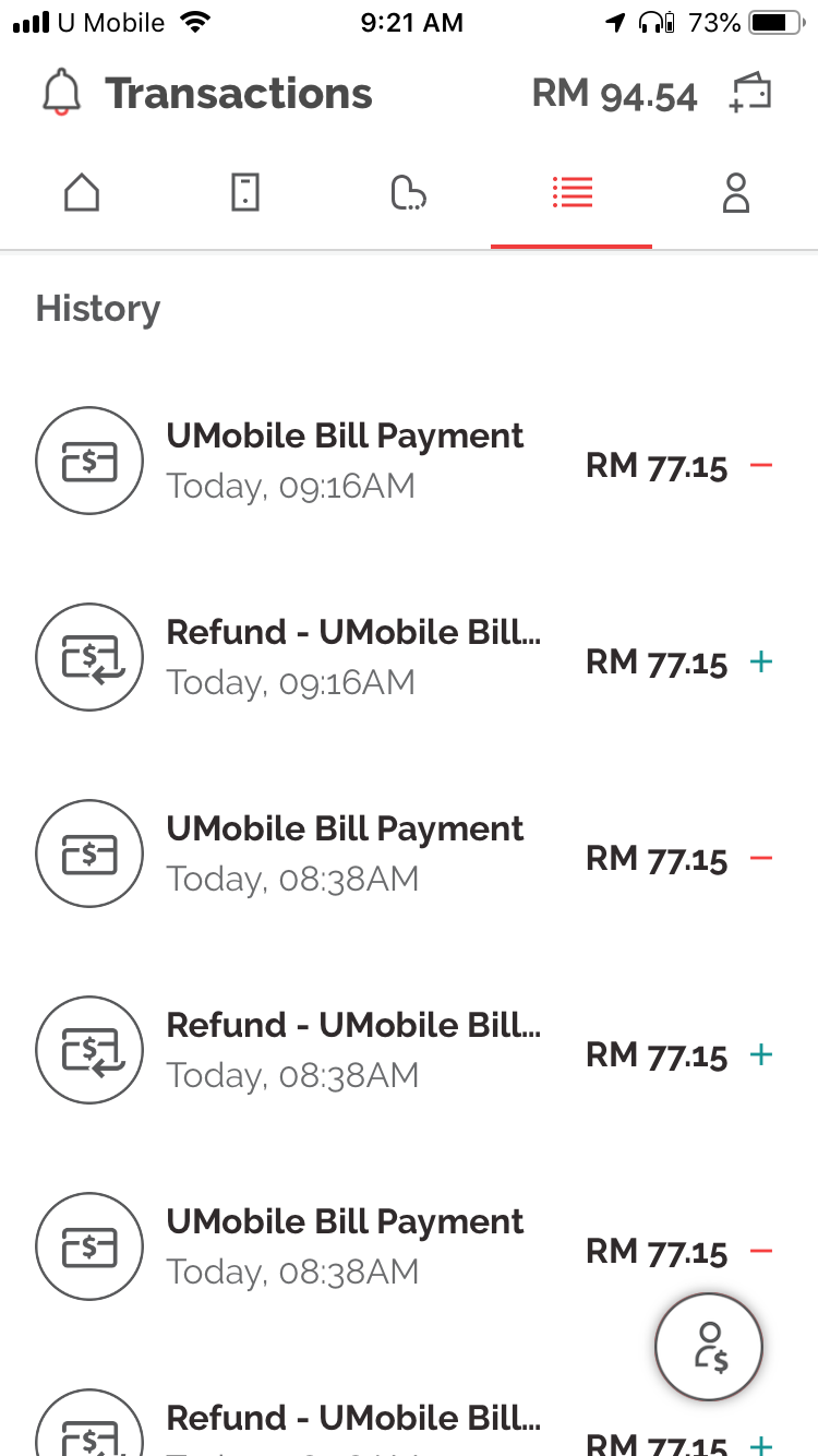 Boost Umobile bill payment failed