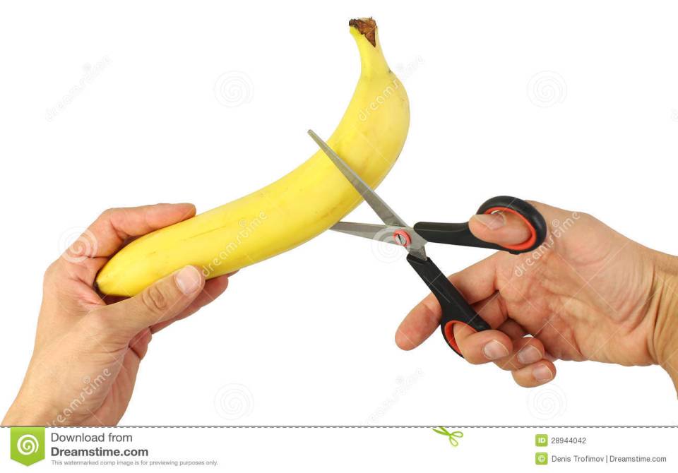 设法由剪刀切香蕉-28944042.jpg