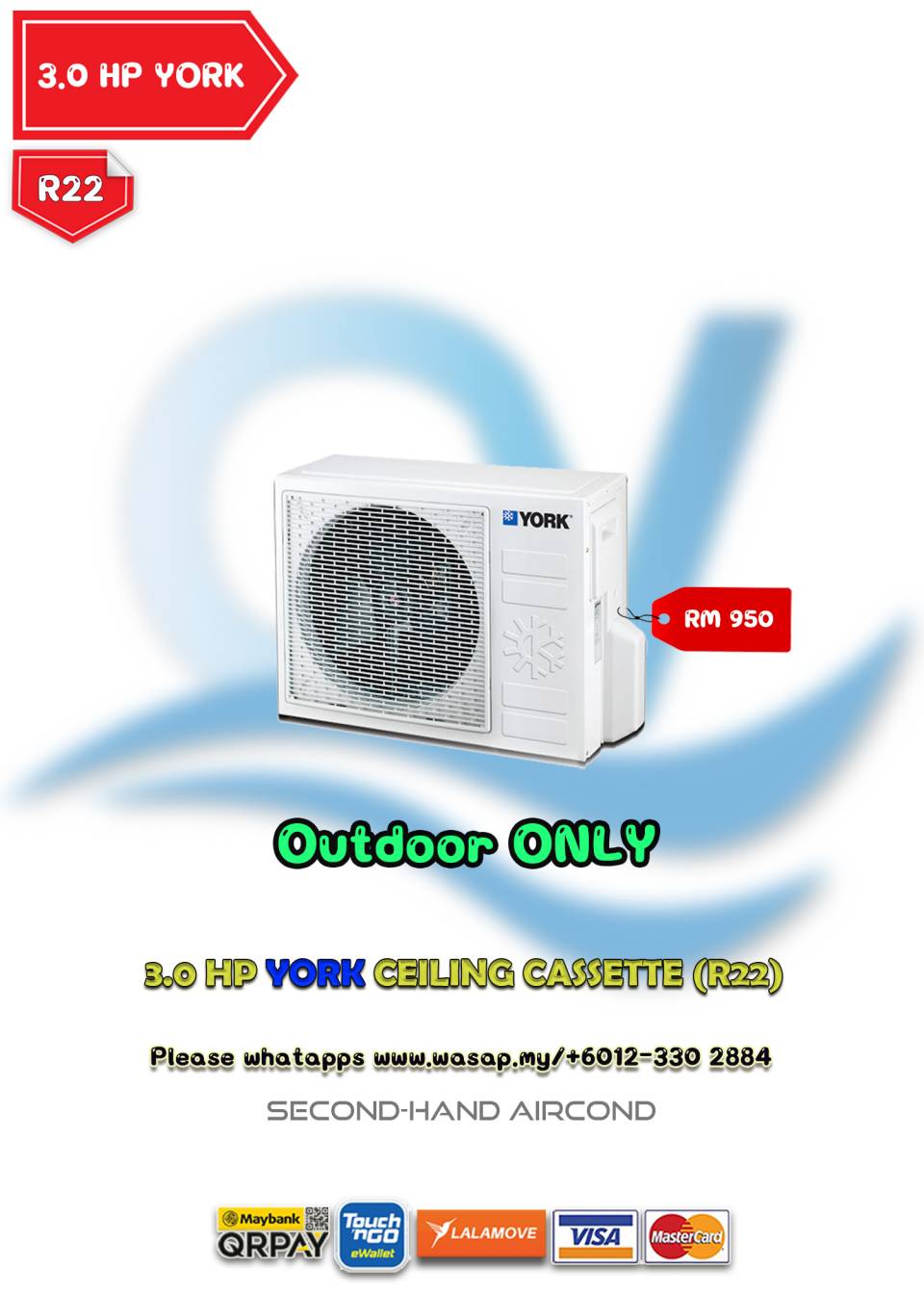 3.0HP York Outdoor ONLY R22 RM950.00.jpg
