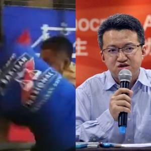马华老党员拆旗被推下台  刘镇东代表希盟道歉！