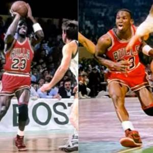 MJ脚下的经典黑红球鞋，原来NBA球场曾禁穿！