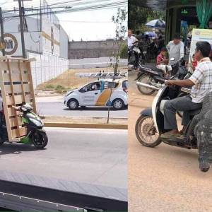 越南摩托车真的超狂！  大黄牛、鳄鱼都能当“乘客”