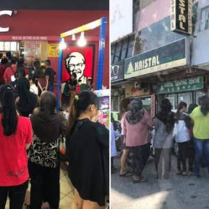 “没得排队买口罩，只好来买KFC！” 大排长龙买炸鸡“防疫”