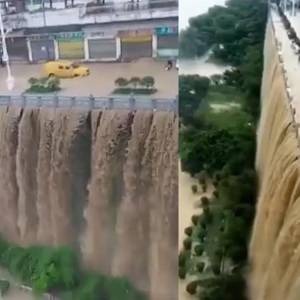 中国三峡大坝上游全毁了！
