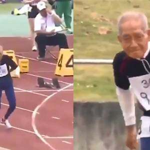 102岁人瑞越跑越勇