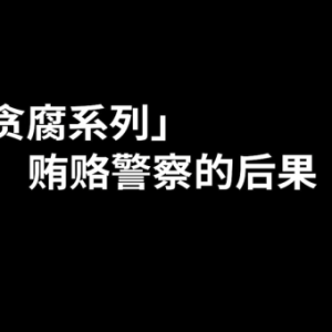 《「贪腐系列」贿赂警察的后果》法律GPS