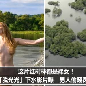 这片红树林都是裸女！全身「脱光光」下水影片曝　男人偷窥罚100万