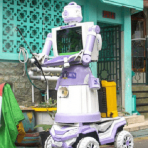 废弃物变“抗疫宝物”！ 印尼Delta机器人用锅盘制成！