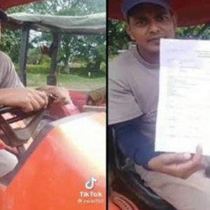 孟加拉籍男子驾驶拖拉机每月5000令吉，网民表示”我也要” ！