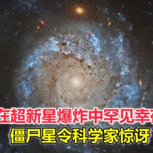 在超新星爆炸中罕见幸存，僵尸星令科学家惊讶