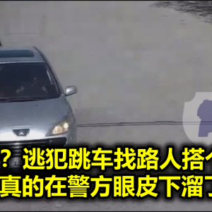 影帝？逃犯跳车找路人搭个肩，居然真的在警方眼皮下溜了.....