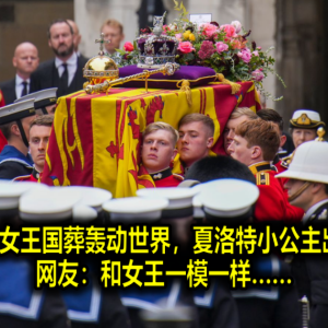 世纪送别！女王国葬轰动世界，夏洛特小公主出席成焦点！网友：和女王一模一样……