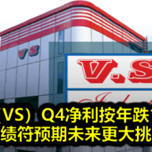 威铖（VS）Q4净利按年跌16.7% 业绩符预期未来更大挑战