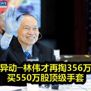 股权异动─林伟才再掏356万令吉买550万股顶级手套