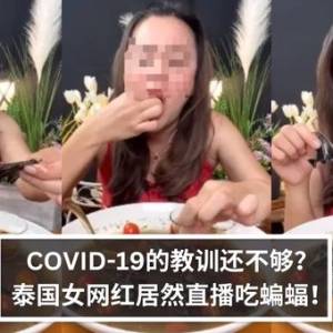 COVID-19的教训还不够？泰国女网红居然直播吃蝙蝠！