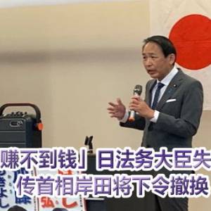 「当官赚不到钱」日法务大臣失言被骂爆　传首相岸田将下令撤换