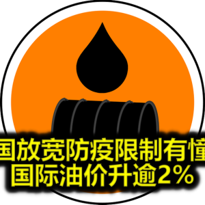 中国放宽防疫限制有憧憬 国际油价升逾2%