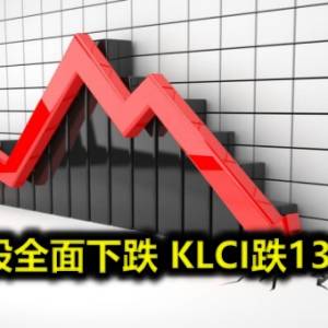 蓝筹股全面下跌 KLCI跌13.46点