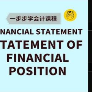 【一步步学会计】第十一课 || Financial Statement Pt 2b  -Statement of Financial Position资产负债表