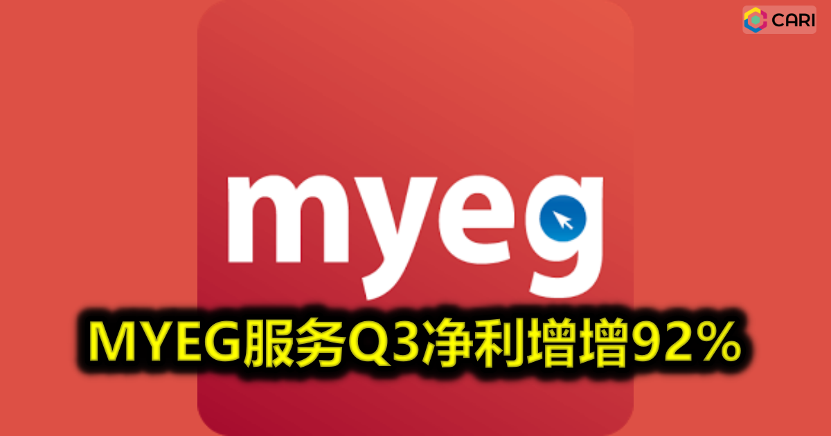 MYEG服务Q3净利增增92%
