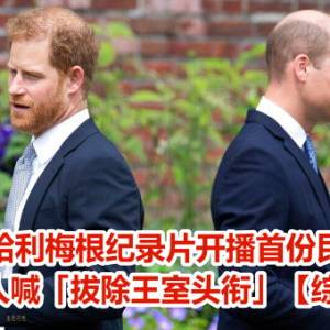 哈利梅根纪录片开播首份民调　近半数英人喊「拔除王室头衔」【综合新闻】