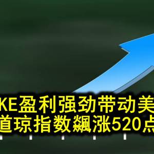 NIKE盈利强劲带动美股 道琼指数飊涨520点