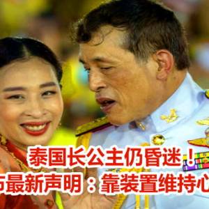 泰国长公主仍昏迷！王室发布最新声明：靠装置维持心肺功能