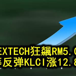 HEXTECH狂飊RM5.00 蓝筹反弹KLCI涨12.87点