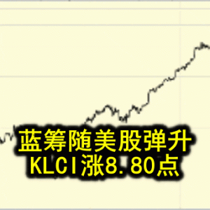 蓝筹随美股弹升 KLCI涨8.80点