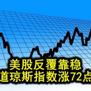 美股反覆靠稳 道琼斯指数涨72点