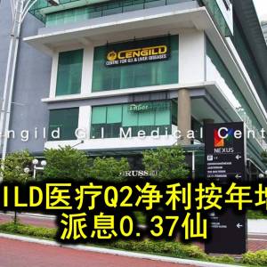 CENGILD医疗Q2净利按年增71% 派息0.37仙