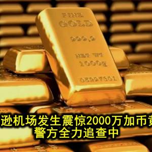 加拿大黄金大劫案！2000万加币黄金不翼而飞，警方一头雾水….