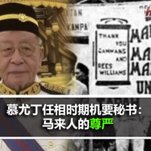 慕尤丁任相时期机要秘书：马来人的尊严