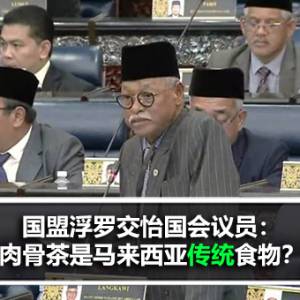 国盟浮罗交怡国会议员：肉骨茶是马来西亚传统食物？