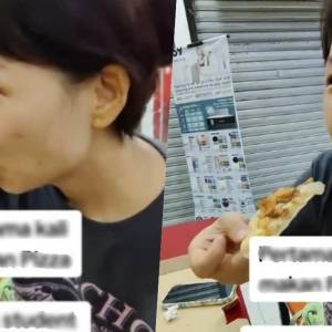 家教严禁止吃西餐！　中国女生来马首次尝Pizza喜极而泣！