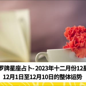 -塔罗牌星座占卜- 2023年十二月份12星座在12月1日至12月10日的整体运势