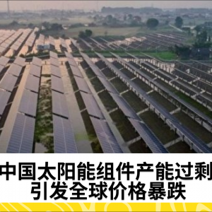 中国太阳能组件产能过剩 引发全球价格暴跌
