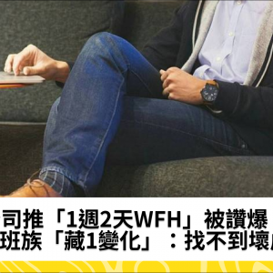 公司推「1週2天WFH」被讚爆！上班族「藏1變化」：找不到壞處