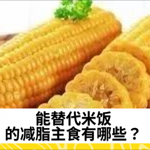 能替代米饭的减脂主食有哪些？