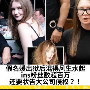 假名媛出狱后混得风生水起，ins粉丝数超百万，还要状告大公司侵权？！