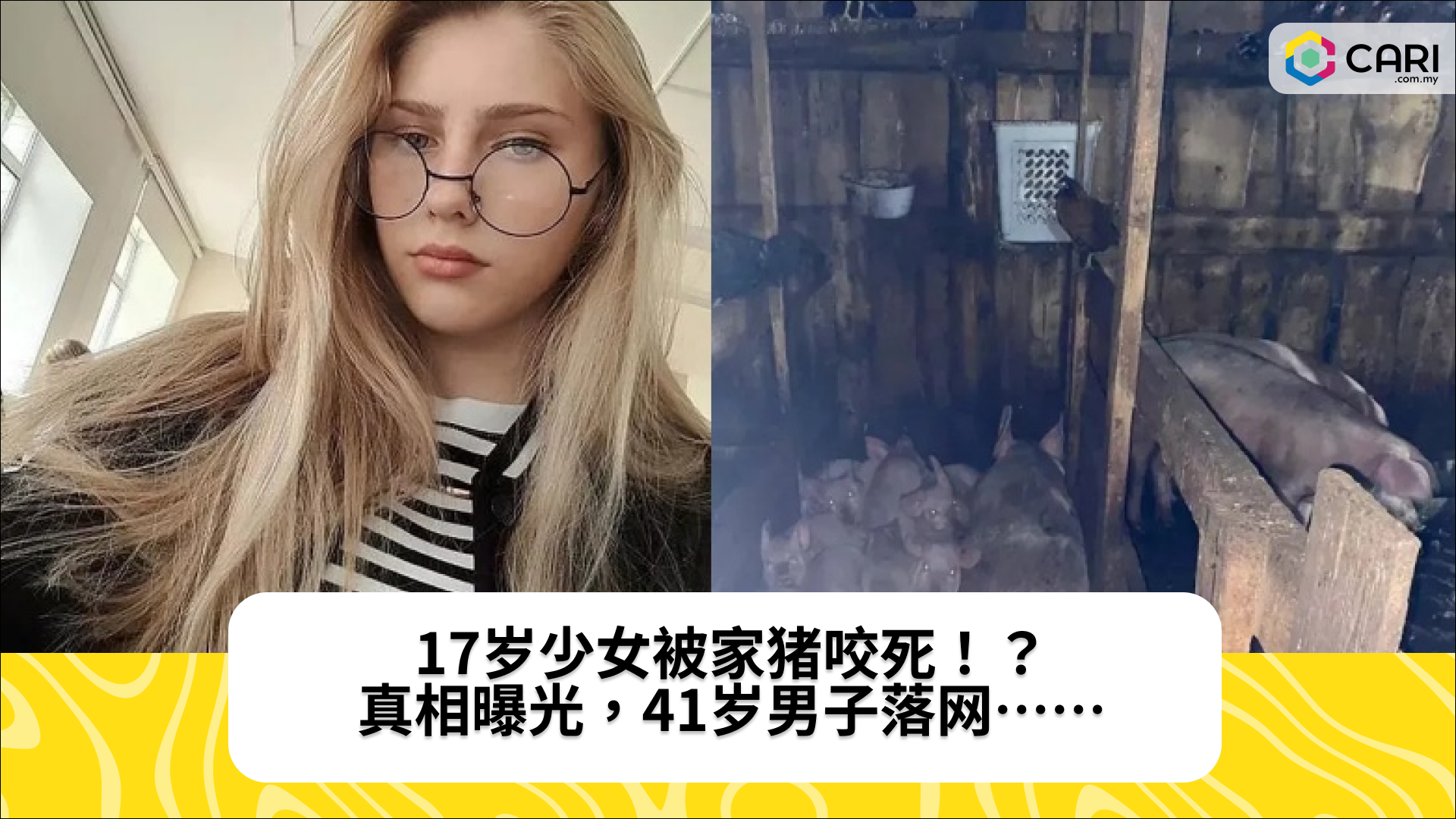 17岁少女被家猪咬死！？真相曝光，41岁男子落网……