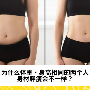 为什么体重、身高相同的两个人，身材胖瘦会不一样？
