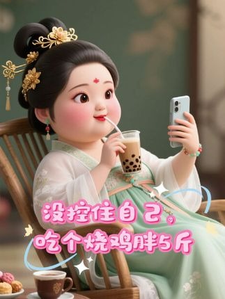 没控制住自己，吃了个烧鸡胖五斤。