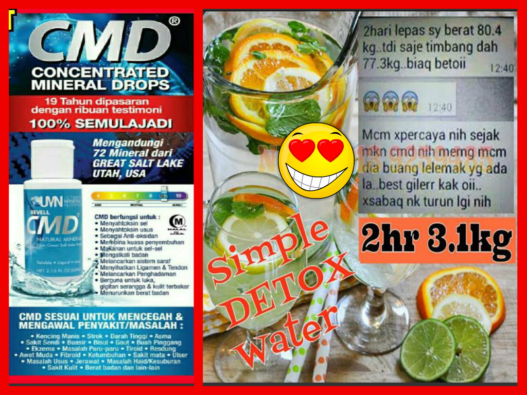 detox lemon water manfaat try pernah siapa Mineral Concentrated Drop (CMD)